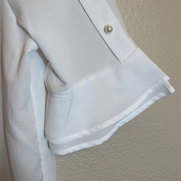 𝅺Vero Moda White Office Blouse - Picture 4 of 12